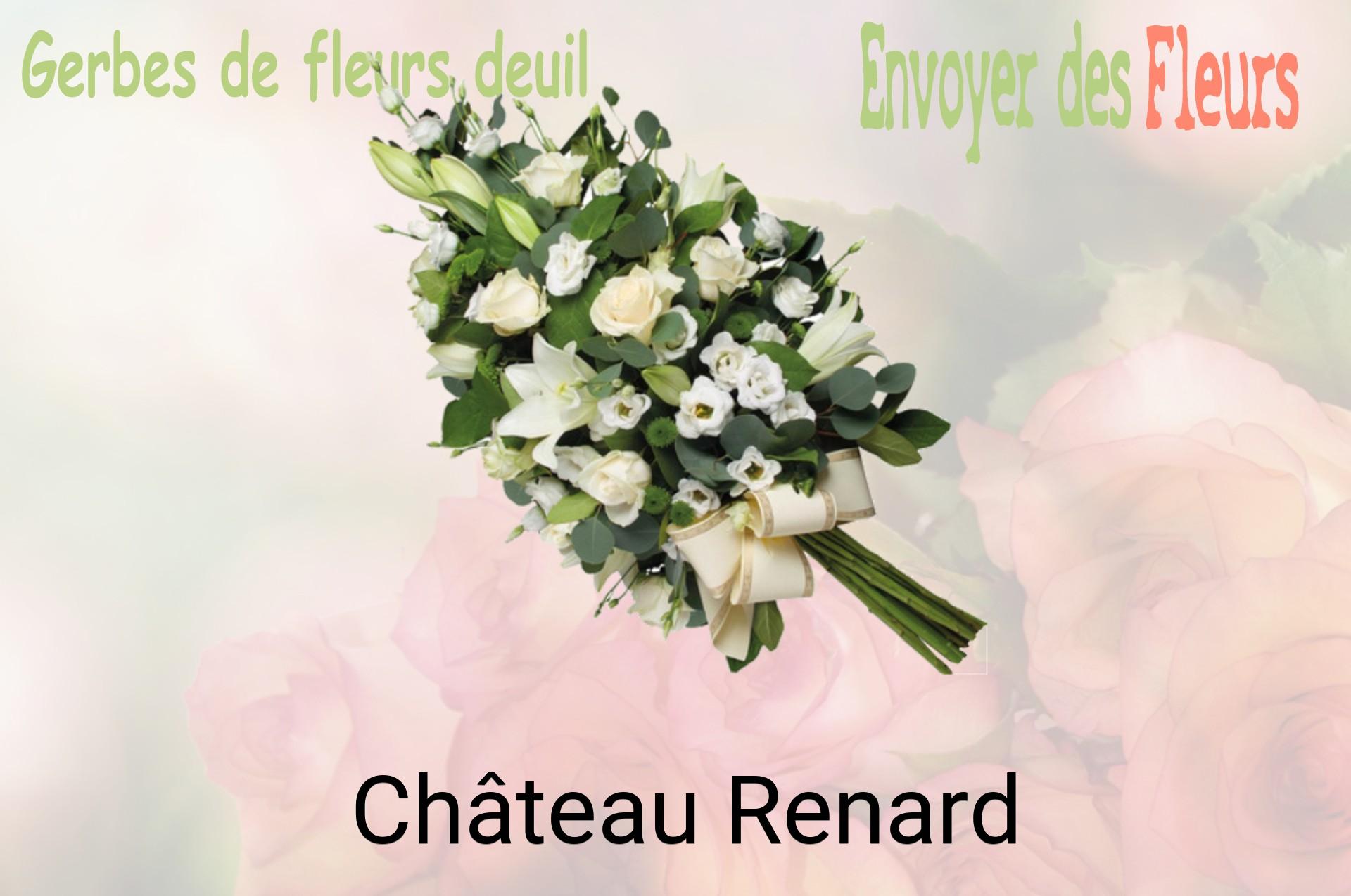 Gerbe de fleurs de deuil livrée à Château-Renard